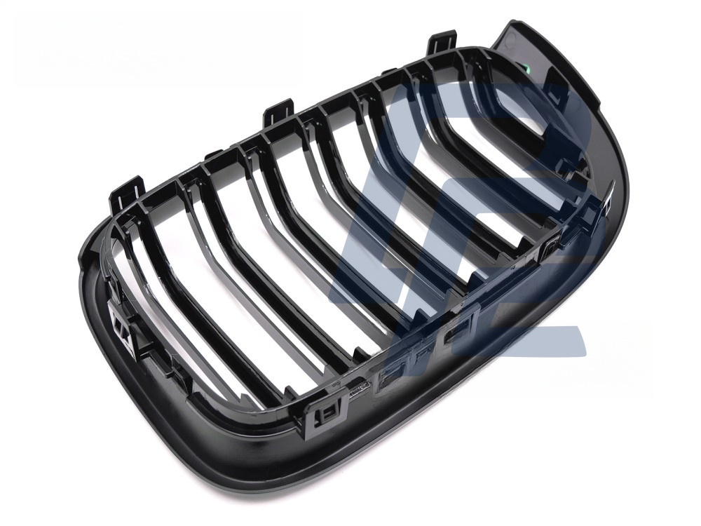 Grille Sport Gloss Black Double-Slat for BMW X3 F25 LCI 2014–2017 / X4 F26 2014–2018 - 4