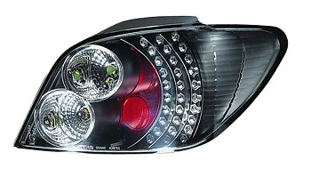 PEUGEOT 307 01-05 LED TAILLIGHTS SET BLACK
