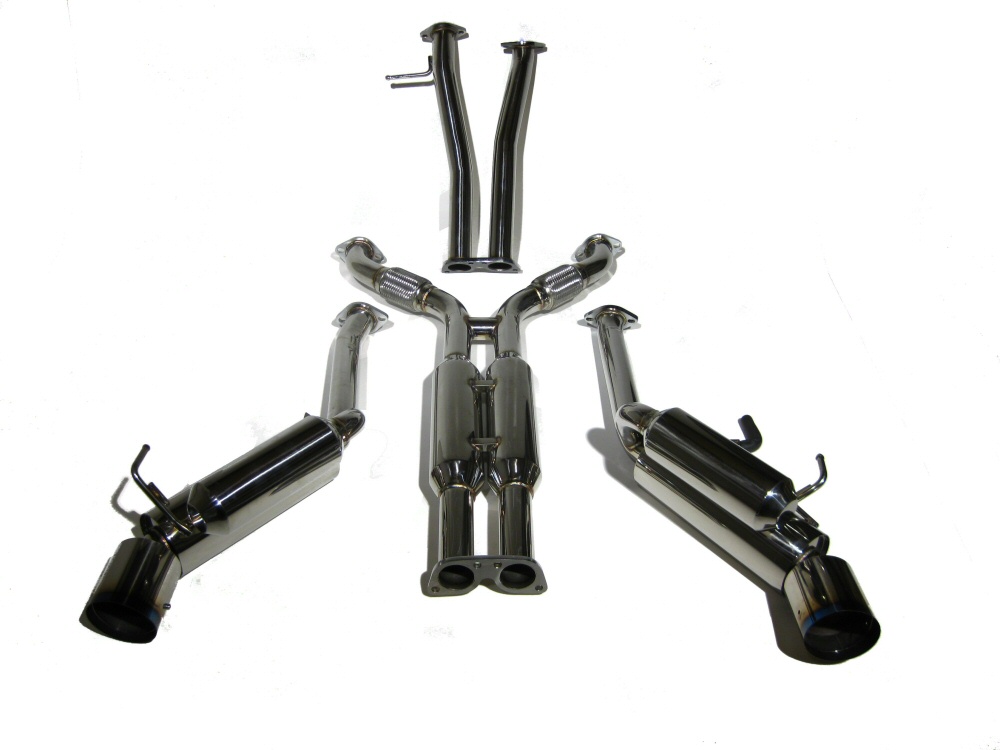 NISSAN 350Z/G35/V35 HKS LOOK DUAL TIP CATBACK EXHAUST SYSTEM - 4