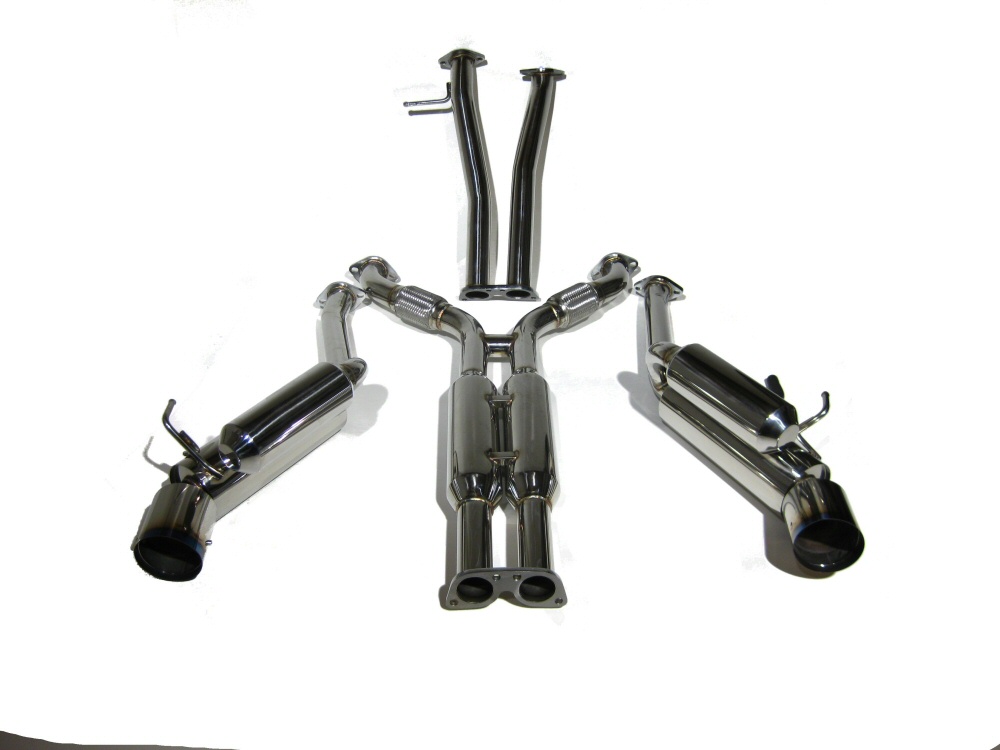 NISSAN 350Z/G35/V35 HKS LOOK DUAL TIP CATBACK EXHAUST SYSTEM - 5