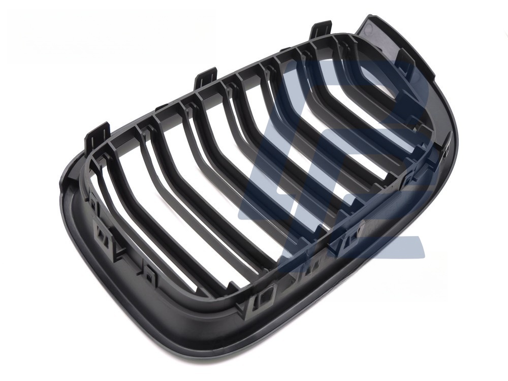 Grille Sport Matt Black Double-Slat for BMW X3 F25 LCI 2014–2017 / X4 F26 2014–2018 - 4
