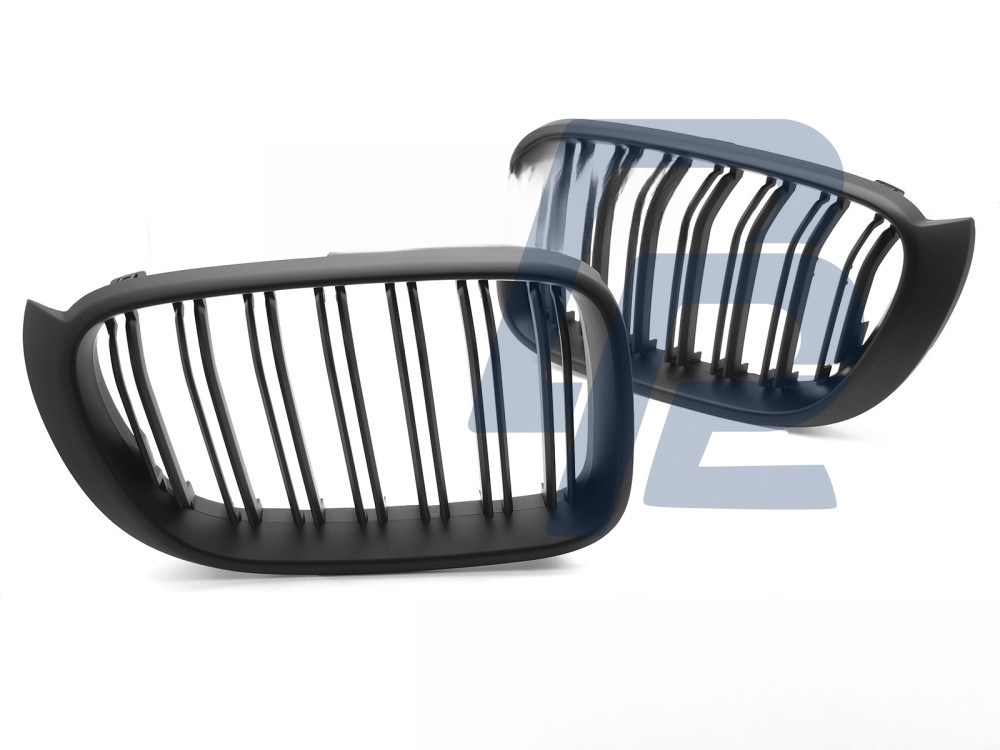 Grille Sport Matt Black Double-Slat for BMW X3 F25 LCI 2014–2017 / X4 F26 2014–2018 - 2