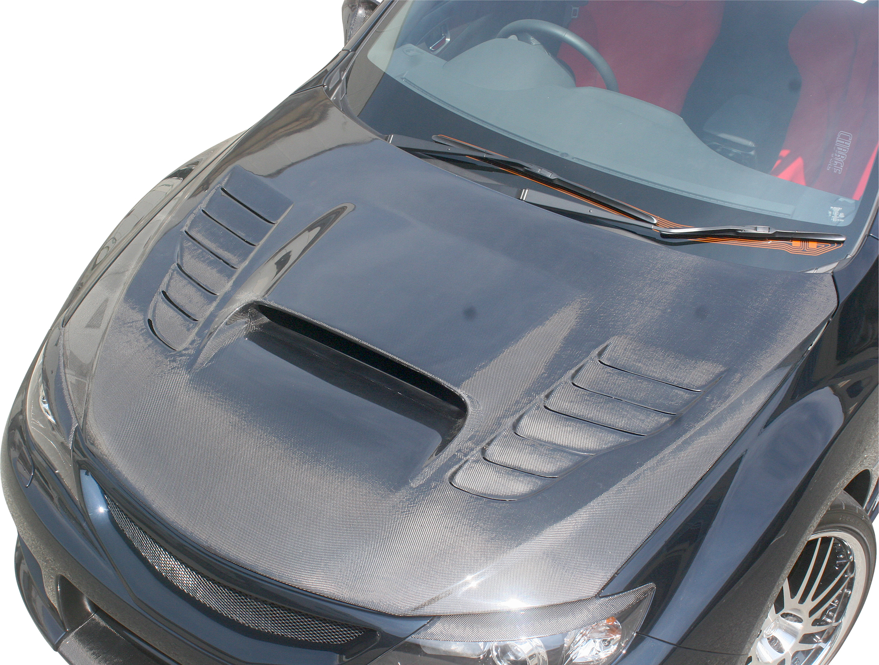 IMPREZA WRX STI 08+ CHARGESPEED FIBERGLASS HOOD +INTAKE