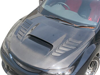 IMPREZA WRX STI 08+ CHARGESPEED FIBERGLASS HOOD +INTAKE