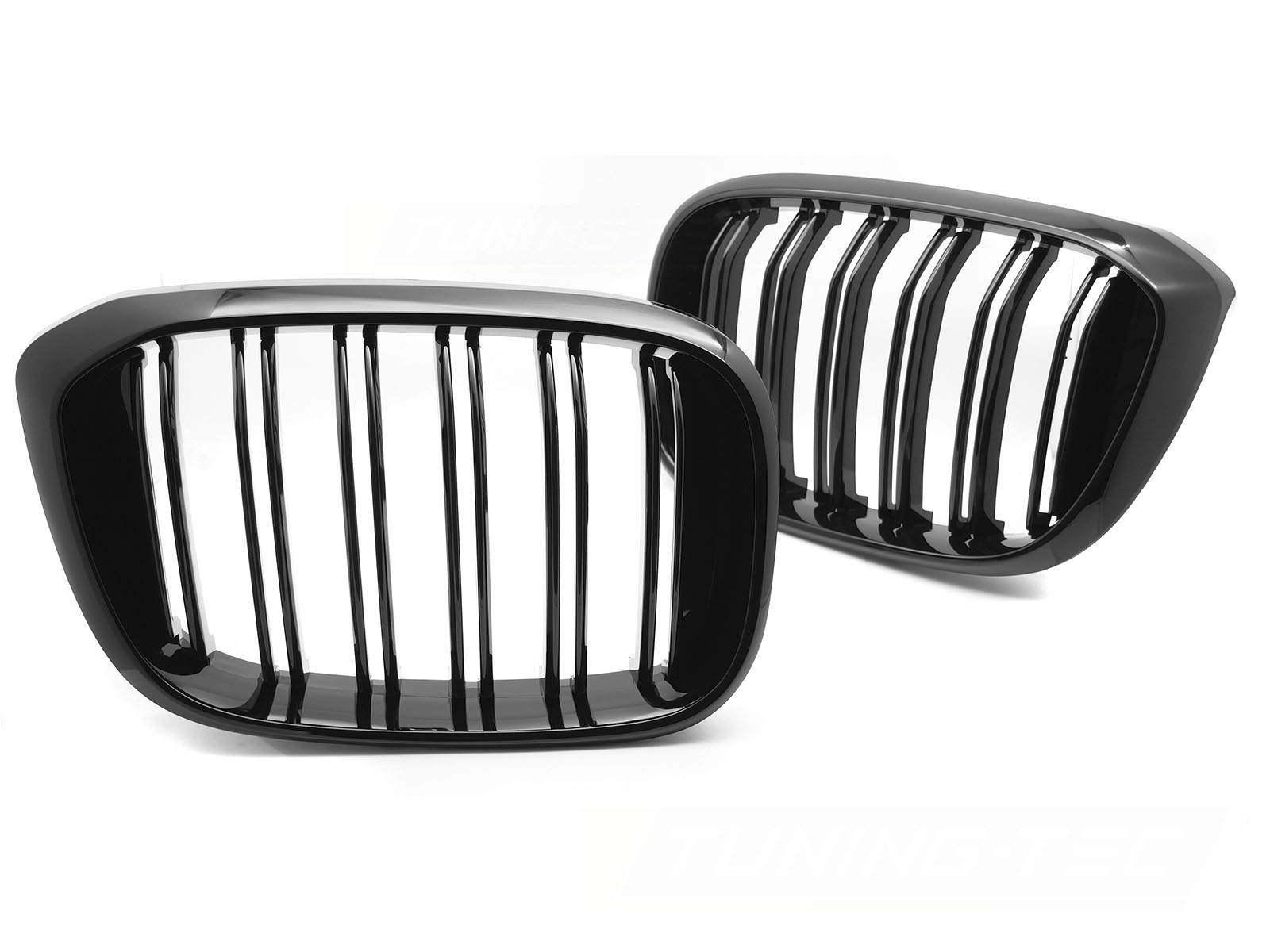GRILL SPORT BLANK SVART DUBBELRIBBAD TILL BMW X3 G01 2017-2021 / X4 G02 2018-2021