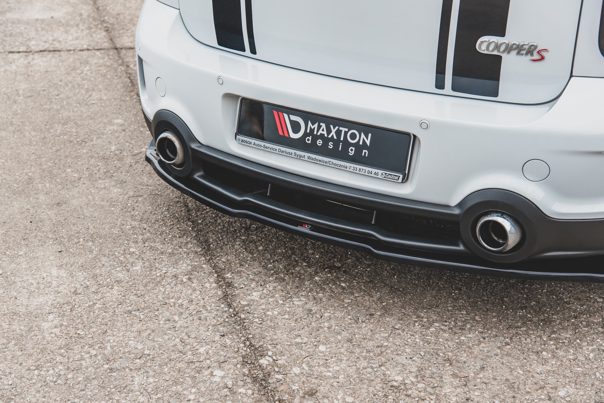 Central Rear Splitter Mini Countryman JCW MK1 (2012-2016) - 4