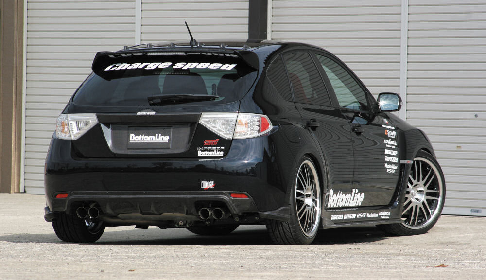 IMPREZA WRX STI 08+ CHARGESPEED REAR DIFFUSOR CARBON - 2