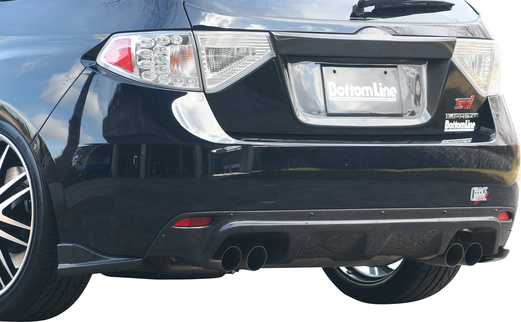 IMPREZA WRX STI 08+ CHARGESPEED REAR DIFFUSOR CARBON