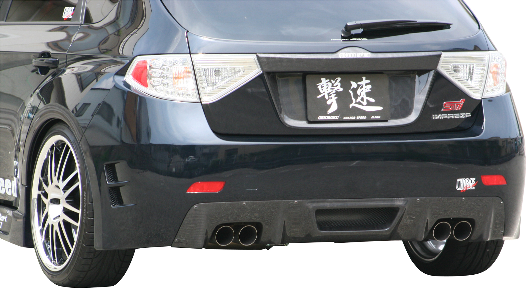 IMPREZA WRX STI 08+ CHARGESPEED REAR DIFFUSOR TYPE-1 CARBON