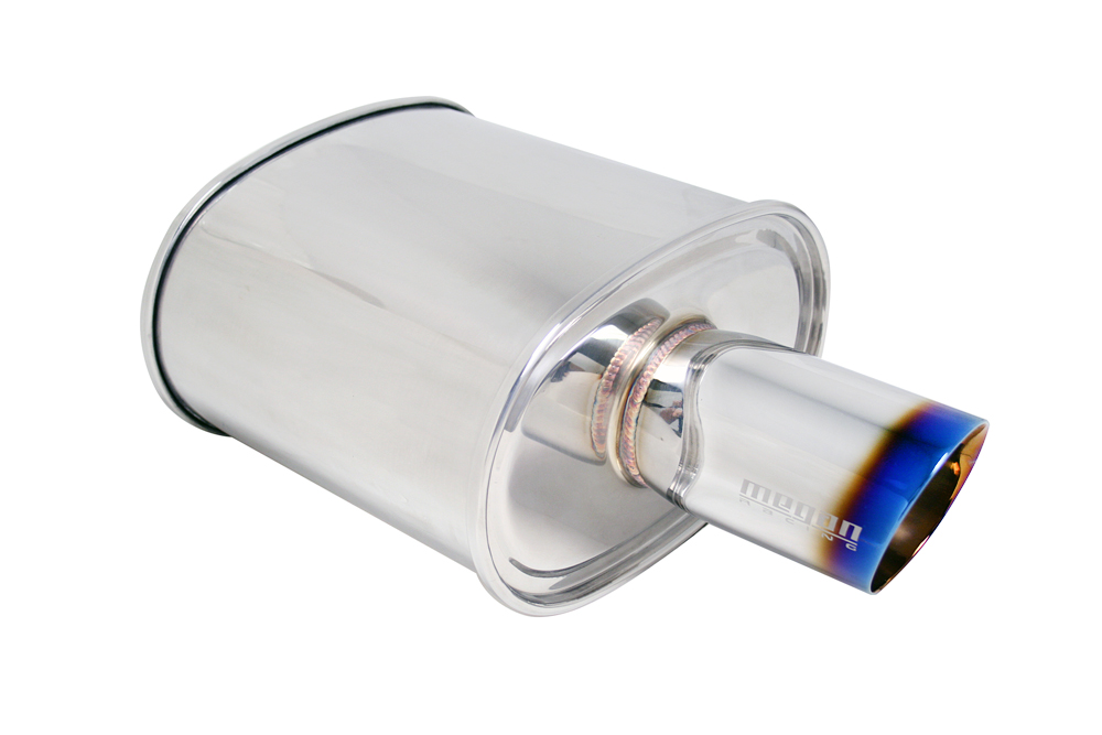 M-VO 3 INCH INLET TURBO MEGAN RACING UNIVERSAL MUFFLER