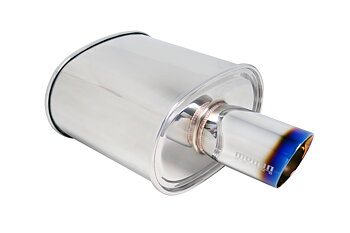 M-VO 3 INCH INLET TURBO MEGAN RACING UNIVERSAL MUFFLER