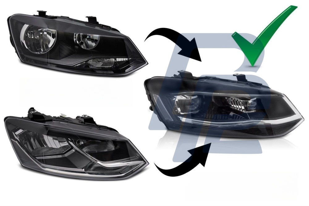 Headlights LED Silver DRL Sequential for VW Polo 6R 2009–2017 - 3