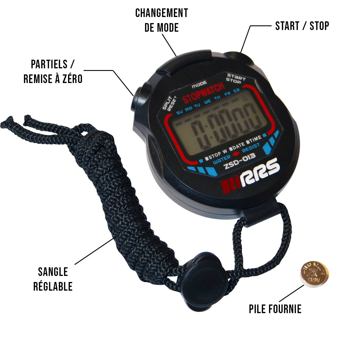 RRS MANUAL STOPWATCH 1/100 SECOND