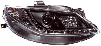 SEAT IBIZA 6J 08-12 HEADLIGHTS SET BLACK