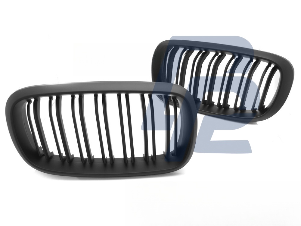 Grille Sport Matt Black Double-Slat for BMW X5 F15 2013–2018 / X6 F16 2014–2019 - 2