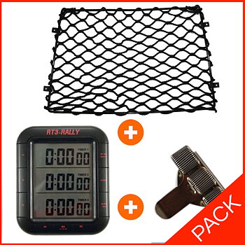 PACK FILET DE RANGEMENT COPILOTE + CHRONOMÈTRE RT3 + PORTE CRAYON RESSORT