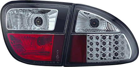 SEAT LEON 1M 99-05 LED BAKLAMPOR SET SVARTA