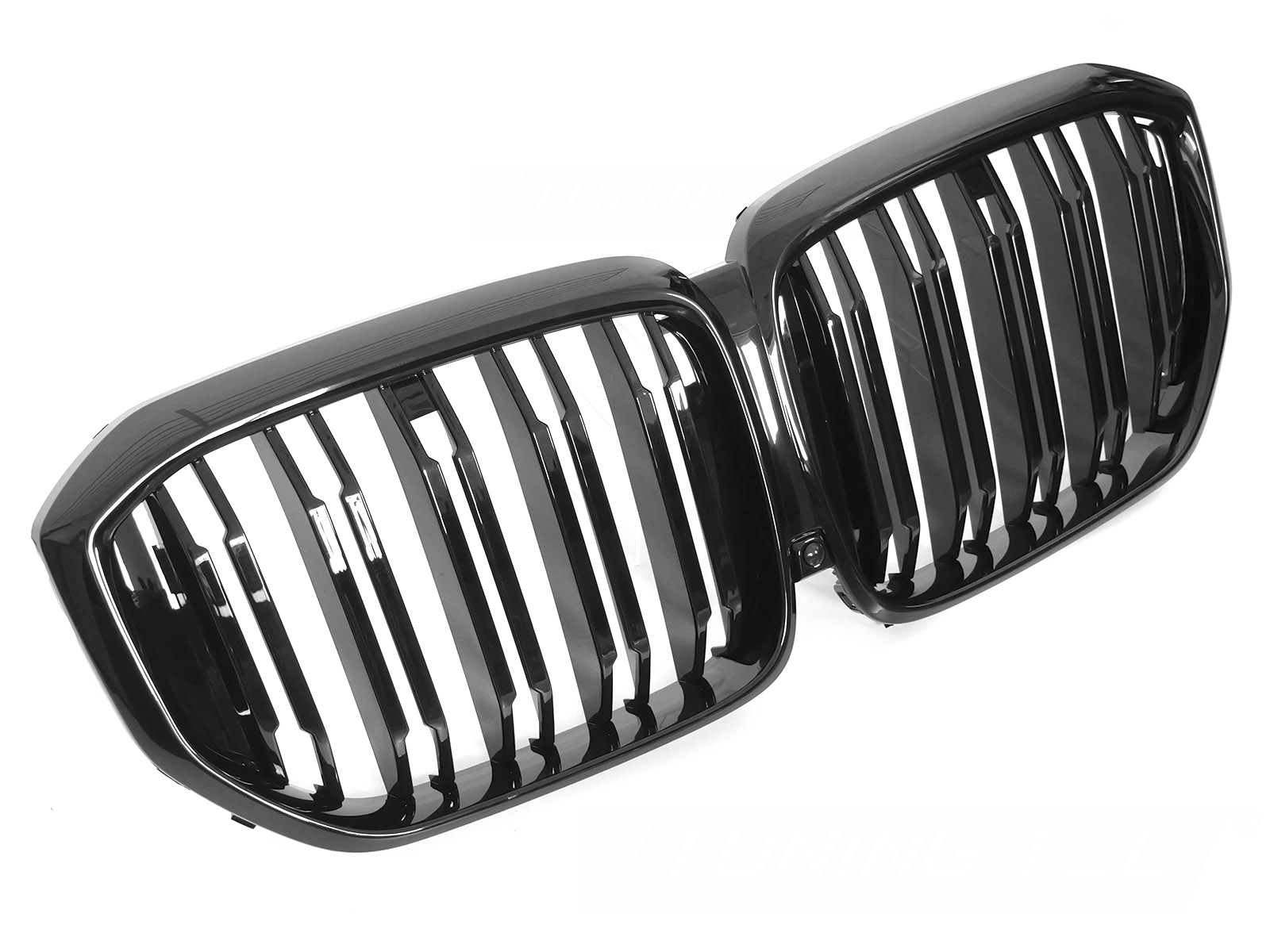 GRILL SPORT BLANK SVART DUBBELRIBBAD TILL BMW X5 G05 LCI 23