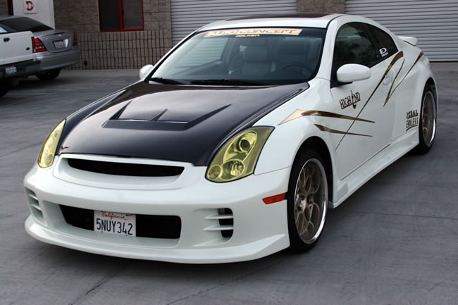 INFINITI G35 2D 03-06 SEIBON JS CARBON HOOD - 2