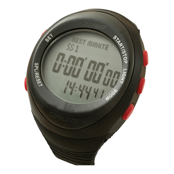 FASTIME RW3 CO-DRIVER WATCH - BLACK / RED BUTTONS - 2