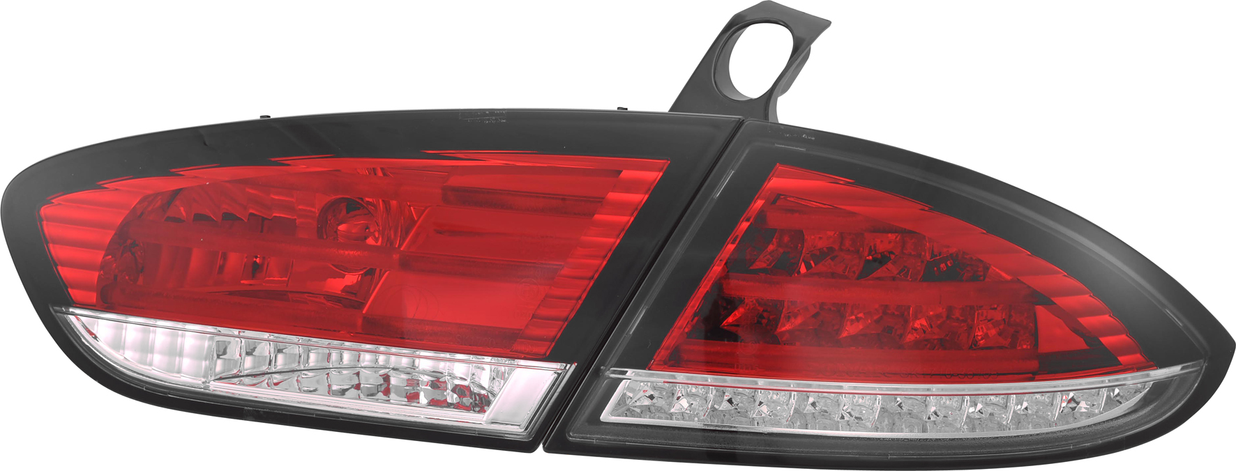SEAT LEON 1P 05+ LED TAILLIGHTS SET RED/CLEAR