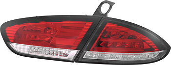 SEAT LEON 1P 05+ LED TAILLIGHTS SET RED/CLEAR