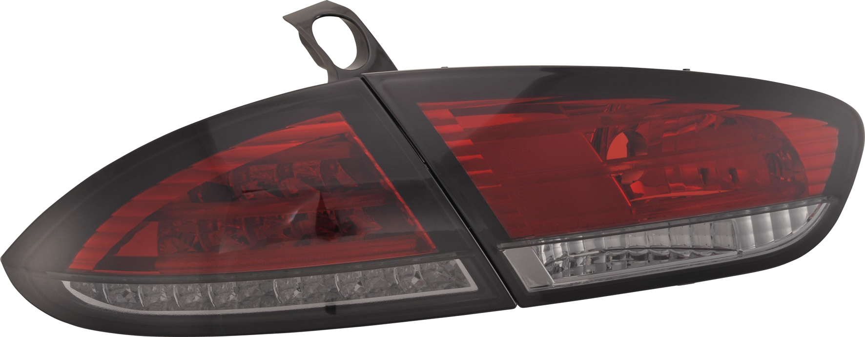 SEAT LEON 1P 05+ LED TAILLIGHTS SET RED/SMOKE
