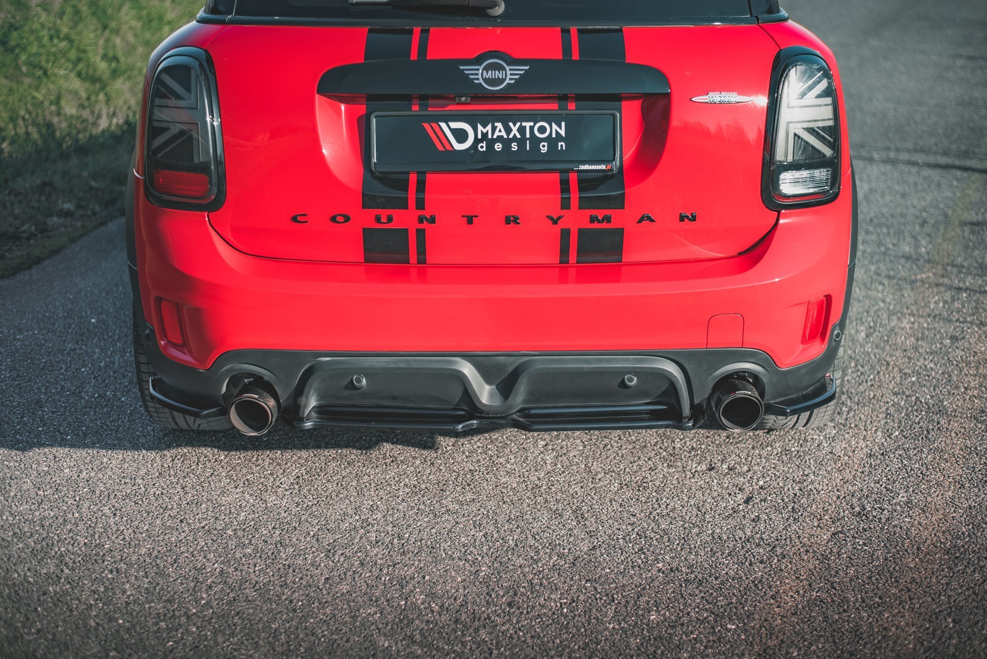 Central Rear Splitter Mini Countryman Mk2 F60 JCW - 2
