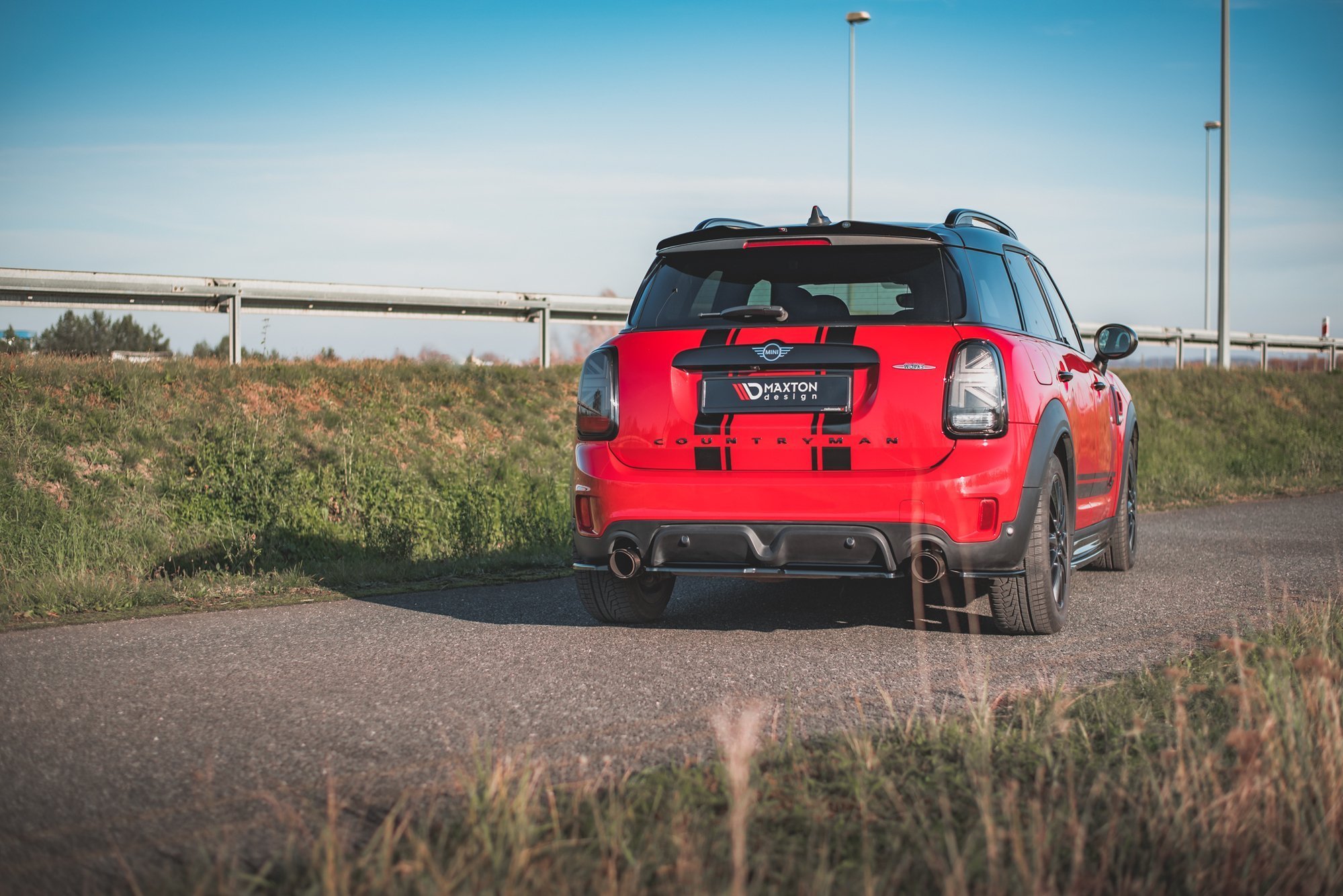 Central Rear Splitter Mini Countryman Mk2 F60 JCW - 4
