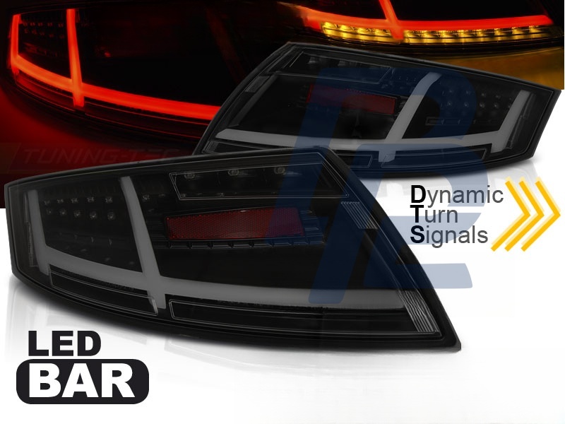 LED Bar Tail Lights Black/Smoked for Audi TT 04.2006–02.2014 - 3