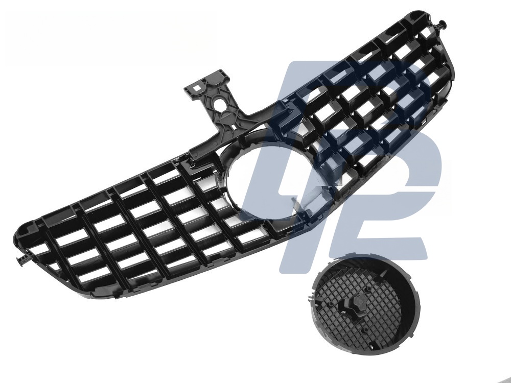 Grille Sport Gloss Black for Mercedes W204 / S204 2007–2014 - 4