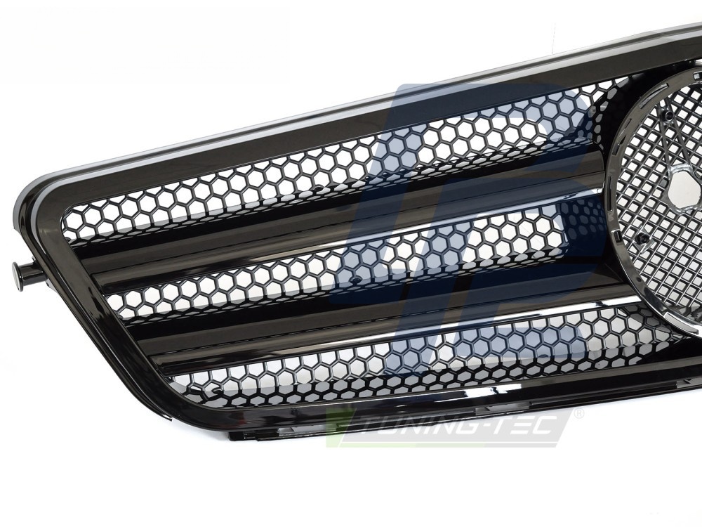 Grille Sport Gloss Black for Mercedes W204 / S204 2007–2014 - 3