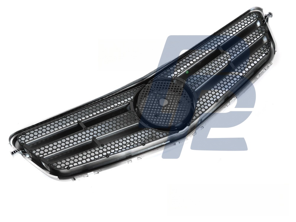 Grille Sport Silver Chrome for Mercedes W204 / S204 2007–2014 - 3