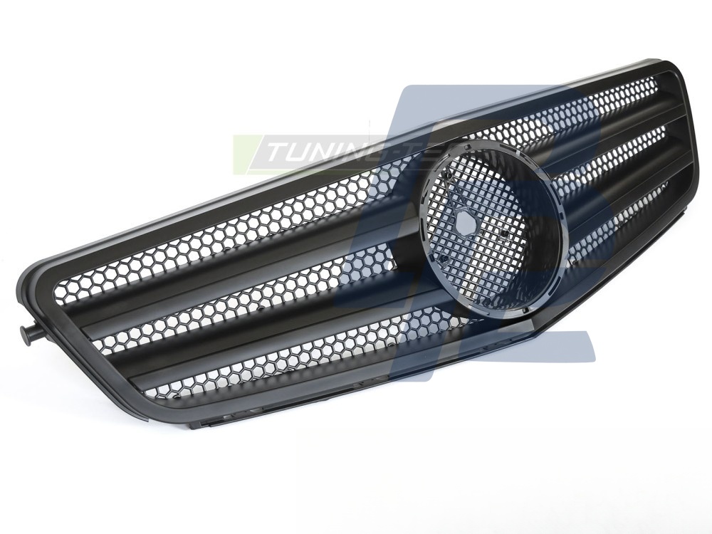 Grille Sport Matt Black for Mercedes W204 / S204 2007–2014 - 3