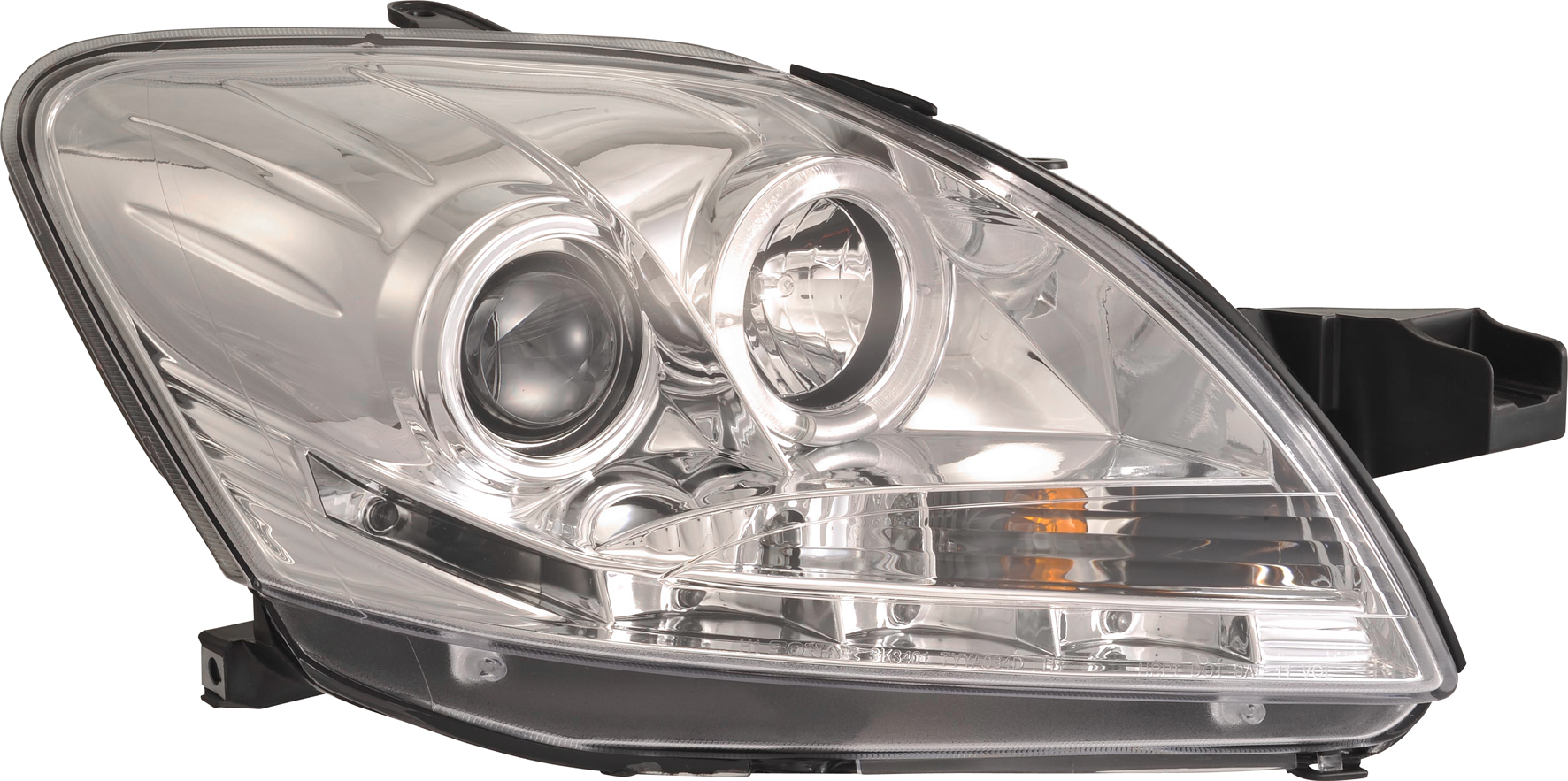 TOYOTA YARIS 09+ HEADLIGHTS SET DRL CLEAR
