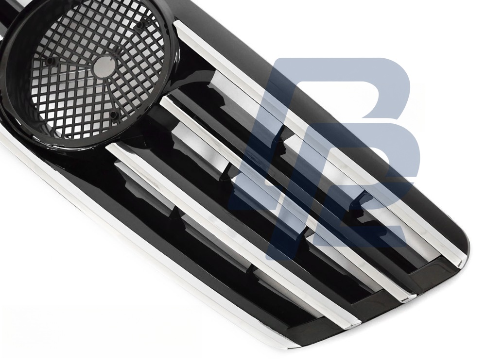 Grille Sport Black/Chrome for Mercedes W203 / S203 2000–2007 - 3
