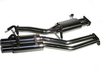 NISSAN S13 89-94 CA18/SR20 DUAL TIP CATBACK EXHAUST SYSTEM