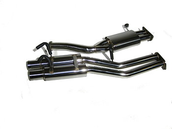 NISSAN S13 89-94 CA18/SR20 DUAL TIP CATBACK EXHAUST SYSTEM