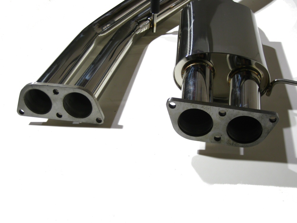 NISSAN S13 89-94 CA18/SR20 DUAL TIP CATBACK EXHAUST SYSTEM - 3