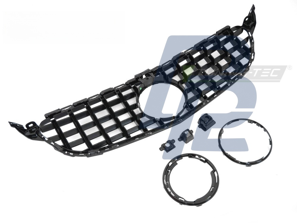 Grille Sport Gloss Black for Mercedes W205 2014–2021 / S205 2014–2021 / C205 2015–2023 / A205 2016–2023 - 4
