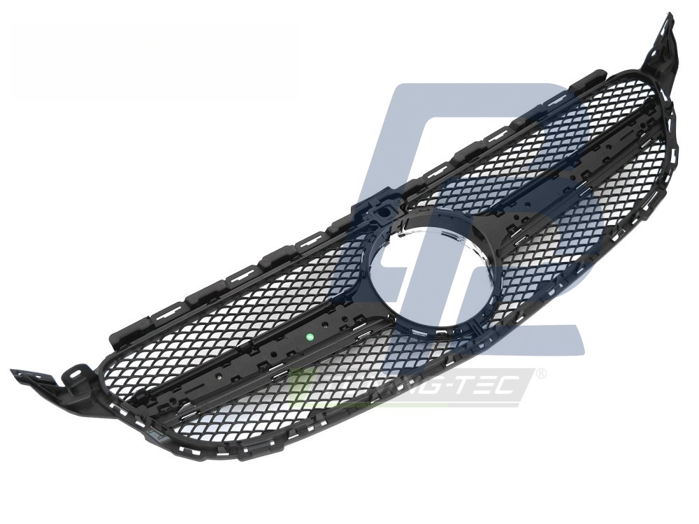 Grille Black Silver with Camera Hole for Mercedes W205 2014–2018 / S205 2014–2018 / C205 2015–2018 / A205 2016–2018 - 5