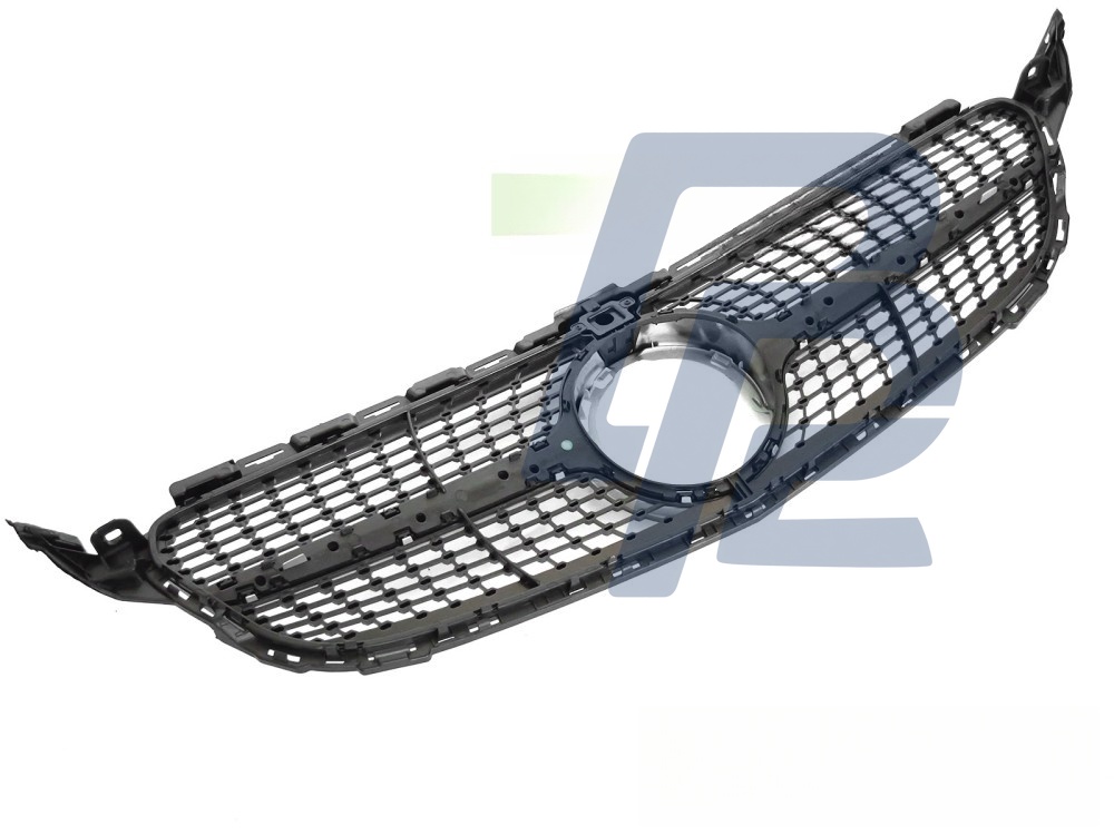 Grille Diamond Silver Chrome with Camera Hole for Mercedes W205 2018–2021 / S205 2018–2021 / C205 2018–2023 / A205 2018–2023 - 6