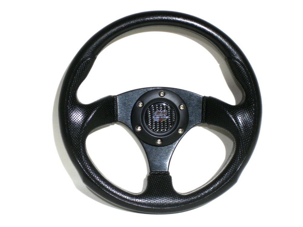 SIX STEERING WHEEL FULL BLACK 29CM INCL MUGEN HORN