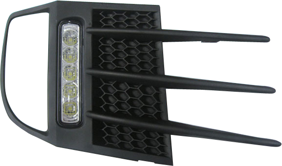 VW GOLF 6 GTI DRL BUMPER GRILL SET