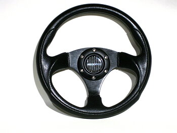 SIX STEERING WHEEL FULL BLACK 29CM INCL MAZDASPEED HORN
