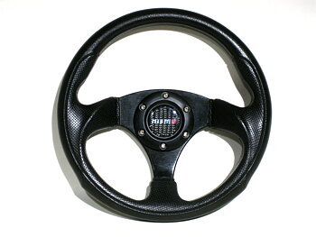 SIX STEERING WHEEL FULL BLACK 29CM INCL NISMO HORN