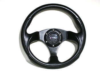 SIX STEERING WHEEL FULL BLACK 29CM INCL TRD HORN