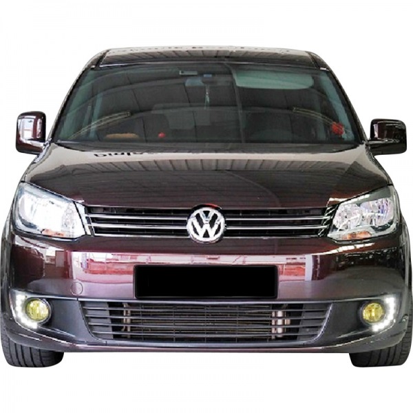 VW TOURAN / CADDY 10+ DRL BUMPER GRILL SET (FOR OE FOG HOLE)