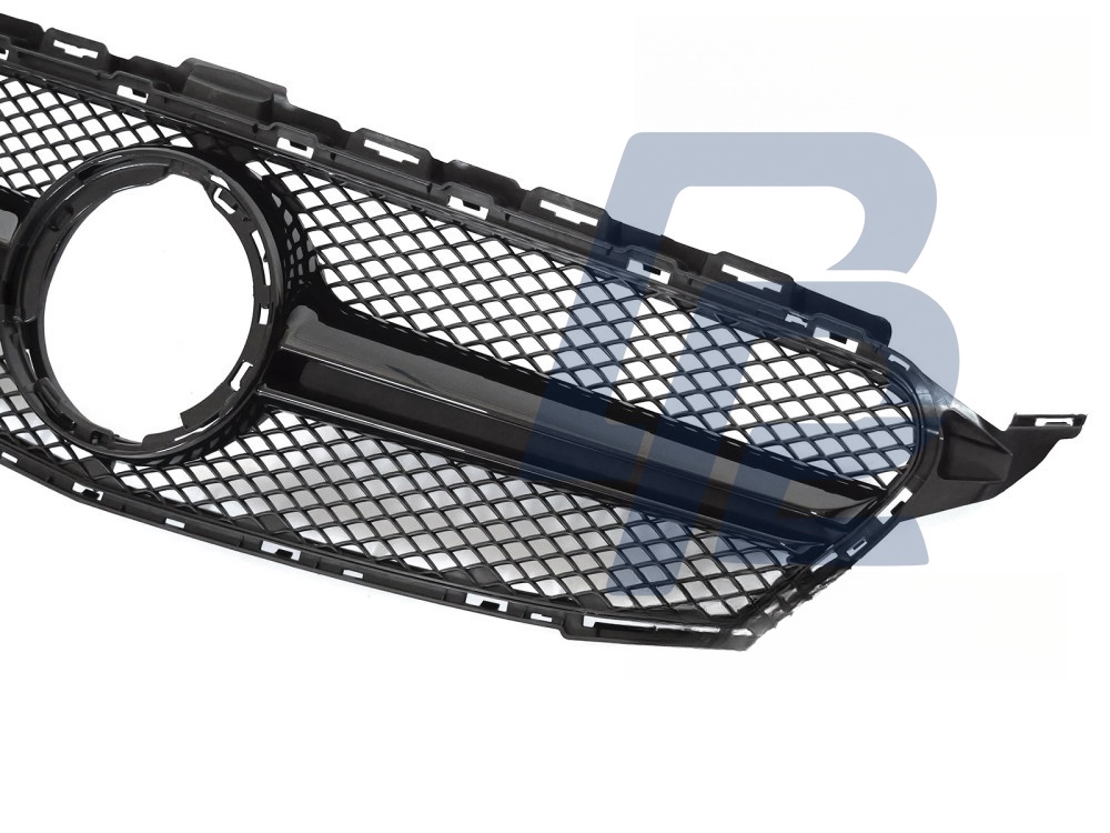 Grille Gloss Black for Mercedes W205 2018–2021 / S205 2018–2021 / C205 2018–2023 / A205 2018–2023 - 3