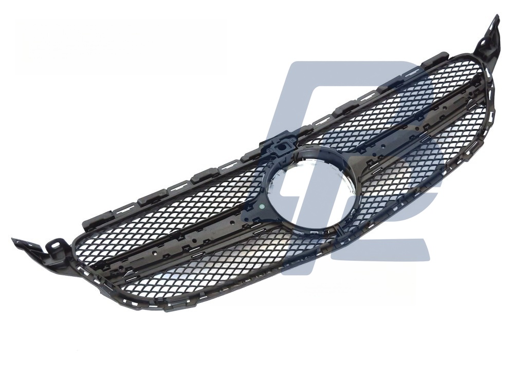 Grille Black Silver with Camera Hole for Mercedes W205 2018–2021 / S205 2018–2021 / C205 2018–2023 / A205 2018–2023 - 5